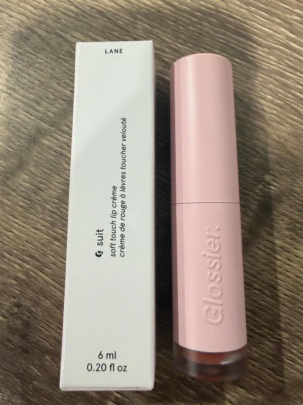 Glossier G Suit Soft Touch Matte Liquid Lip Creme in Lane NEW